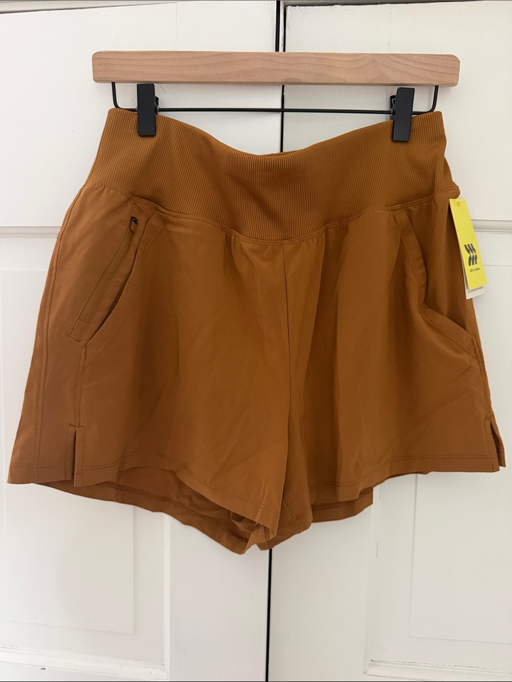 all in motion Women's High-Rise Athletic Shorts - Rust Brown